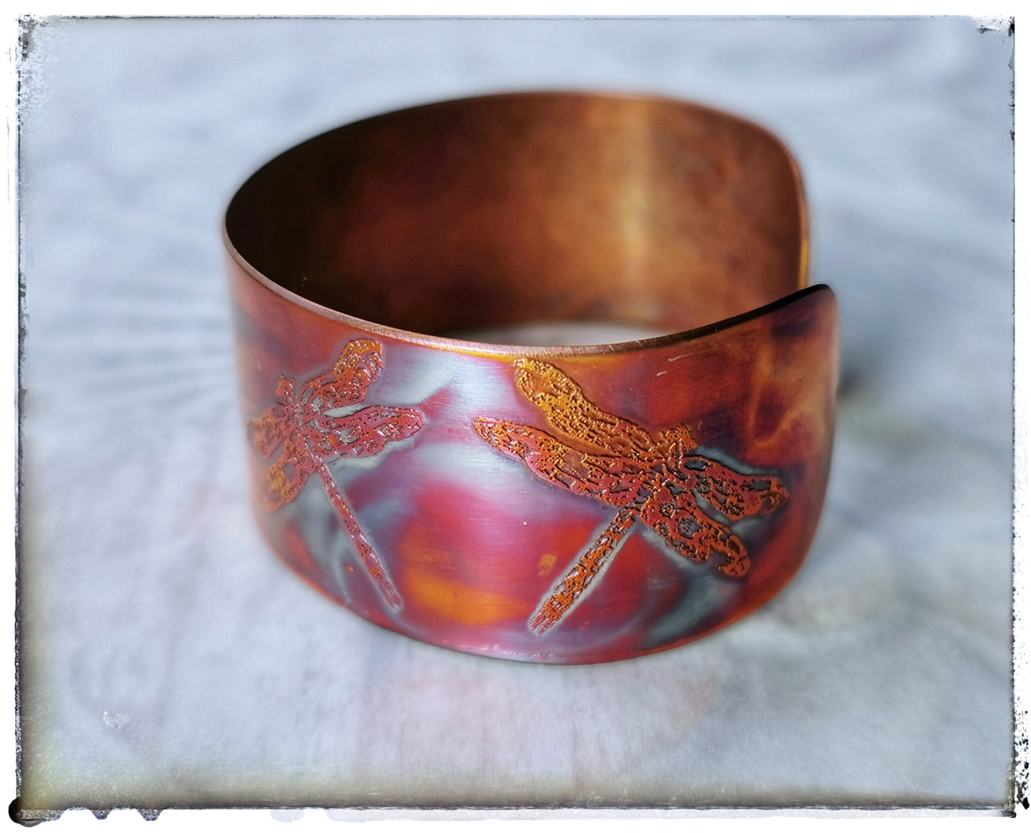 Copper Dragonfly cuff