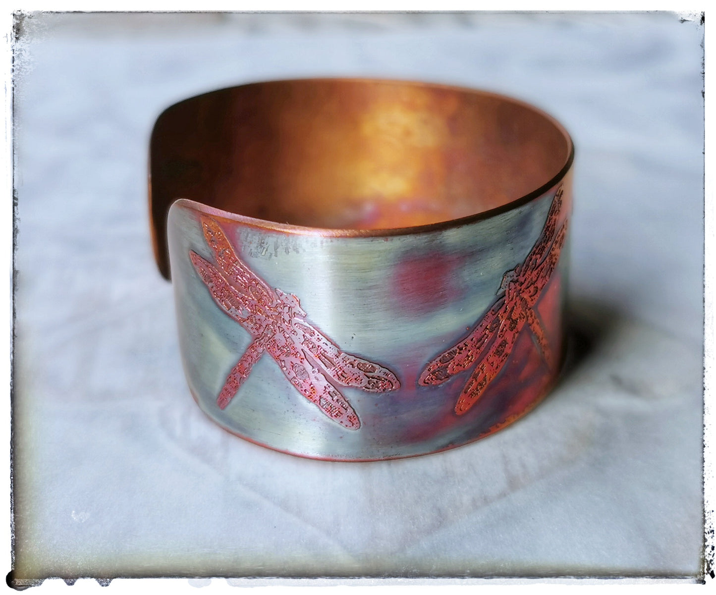 Copper Dragonfly cuff