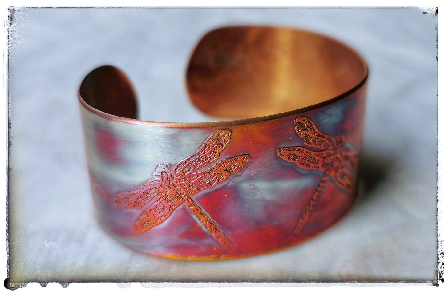 Copper Dragonfly cuff